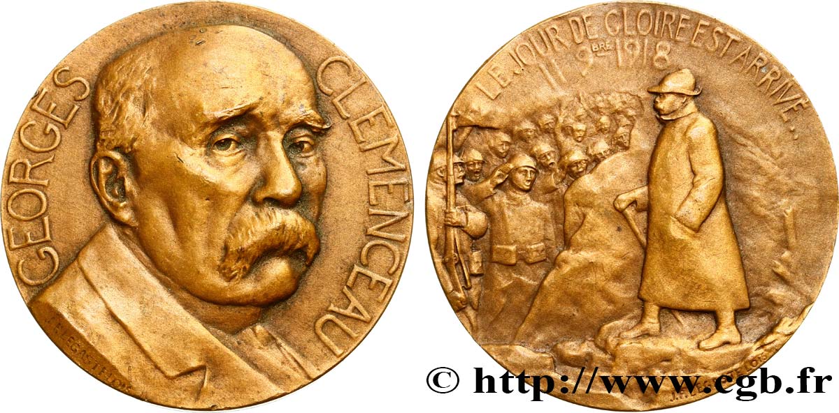 TERZA REPUBBLICA FRANCESE Médaille, Armistice du 11 Novembre 1918 q.SPL