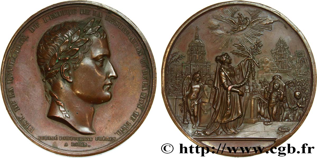 LUIS FELIPE I Médaille pour l’ouvrage de L. Vivien, retour des cendres de Napoléon Ier EBC