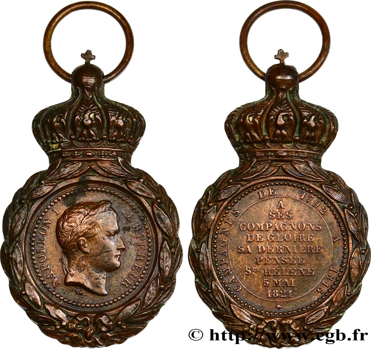 GESCHICHTE FRANKREICHS Médaille de Sainte-Hélène SS