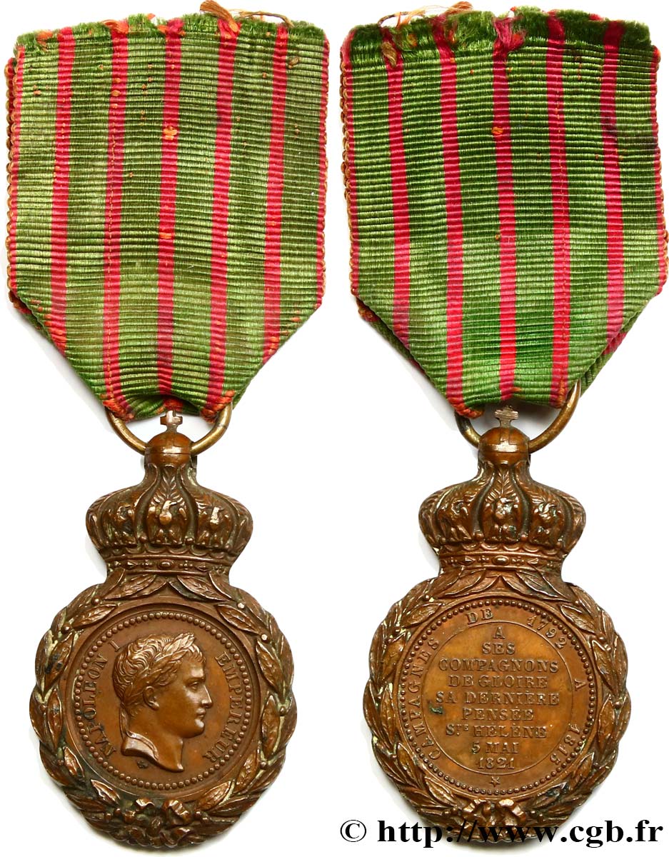 NAPOLEON S EMPIRE Médaille de Sainte-Hélène AU