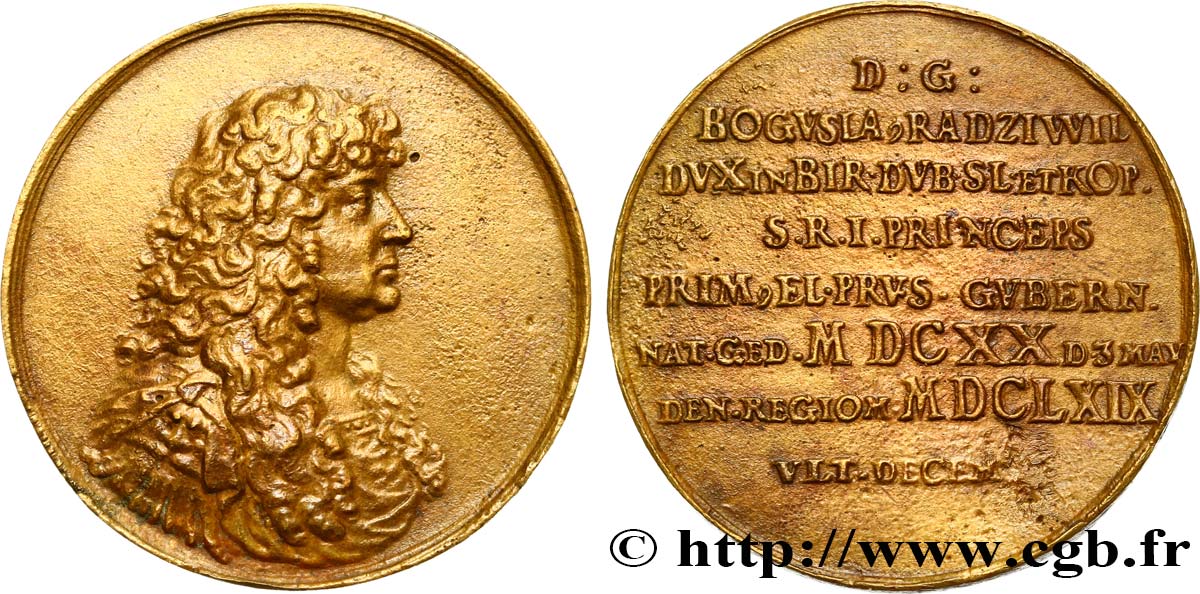 LITUANIE Médaille, Boguslaw Radziwill TTB