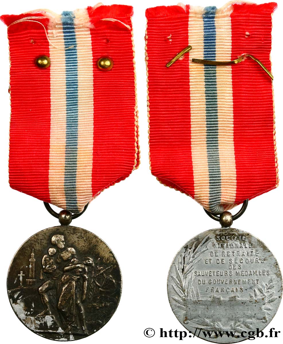 TERCERA REPUBLICA FRANCESA Médaille de récompense, Société nationale de retraite MBC