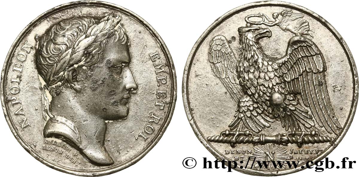 PRIMER IMPERIO Médaille, Victoires de l’année 1807 EBC
