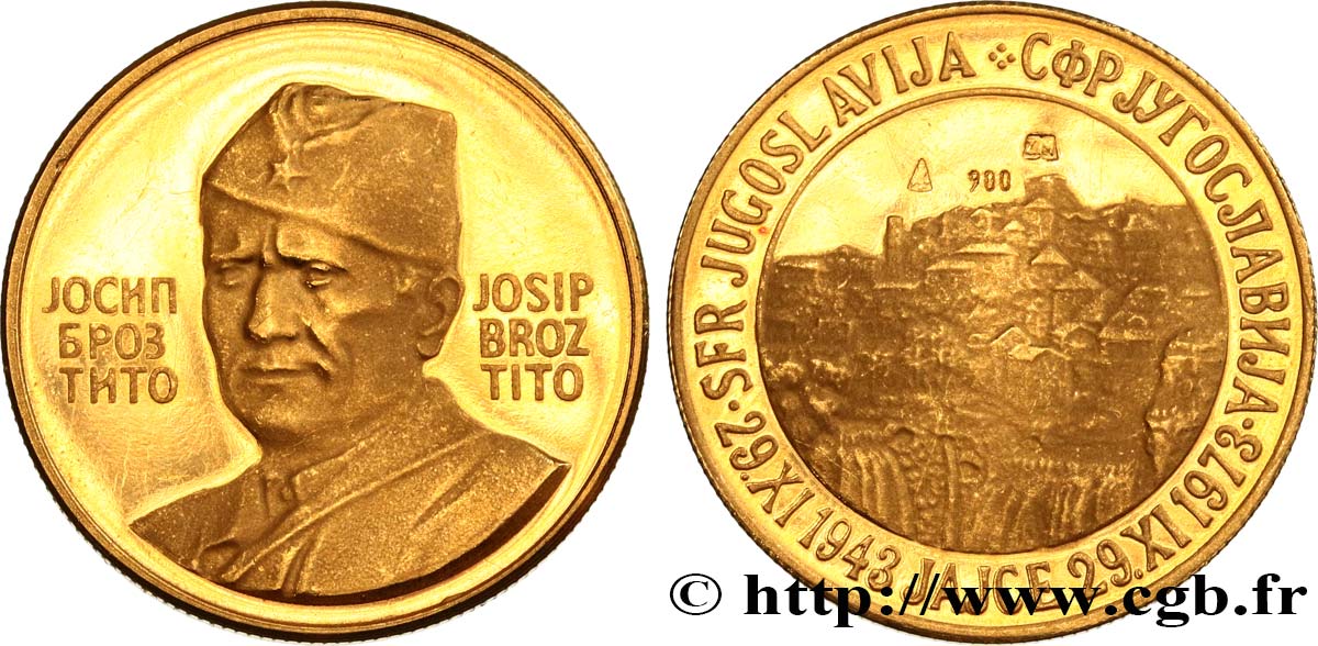 YOUGOSLAVIE Médaille commémorative de Tito TTB+