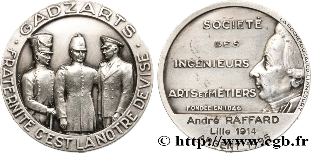 V REPUBLIC Médaille de récompense, Société des ingénieurs AU