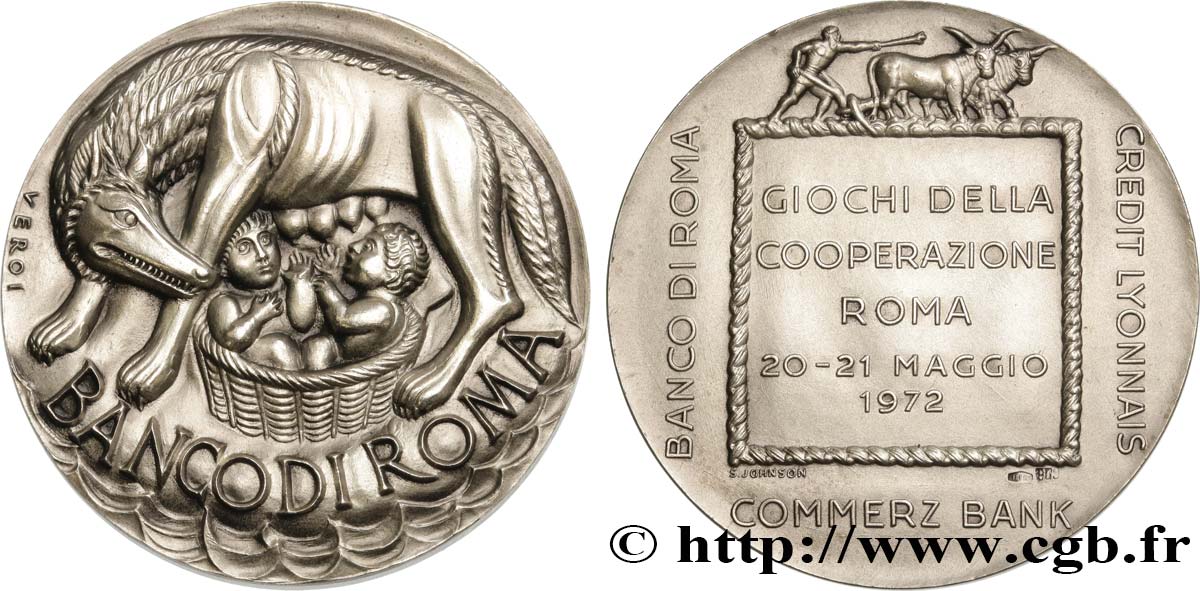BANQUES - ÉTABLISSEMENTS DE CRÉDIT Médaille, Banco di Roma AU