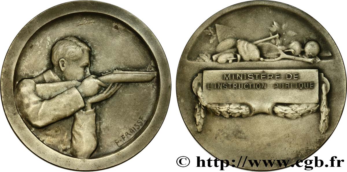 DRITTE FRANZOSISCHE REPUBLIK Médaille de Tir SS