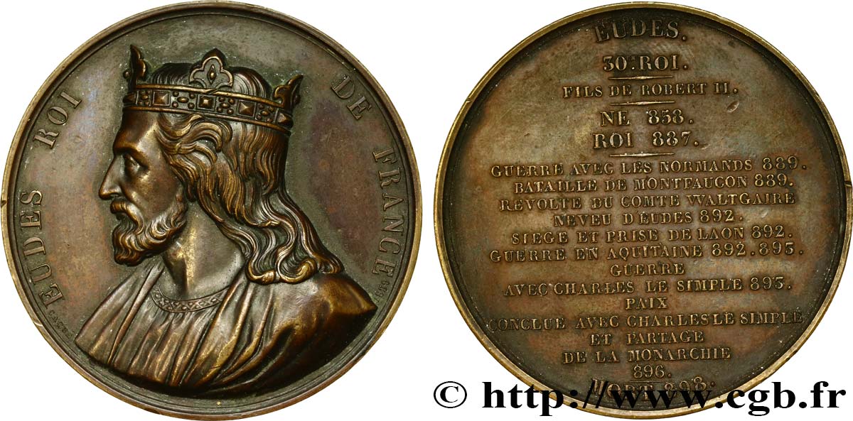 LUIGI FILIPPO I Médaille du roi Eudes BB