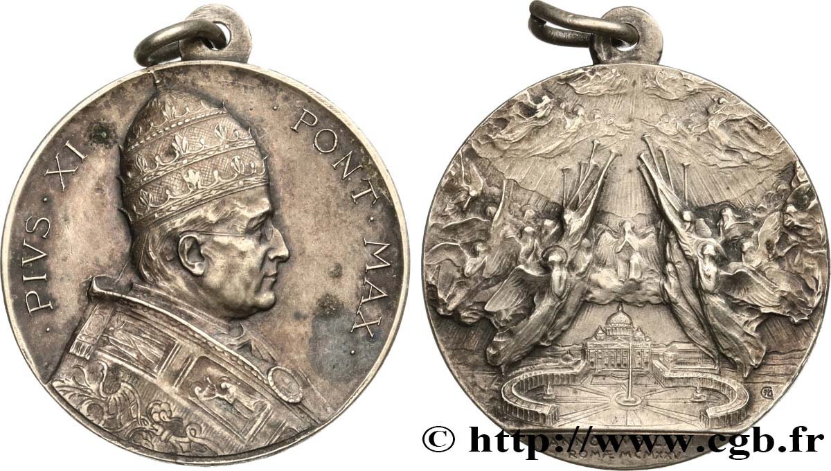 VATICAN AND PAPAL STATES Médaille du pape Pie XI AU
