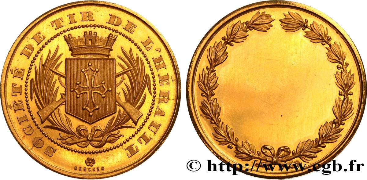 TIR ET ARQUEBUSE Médaille, Société de tir de l’Hérault SPL