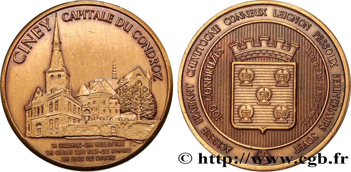 BELGIQUE Médaille de ville, Ciney TTB