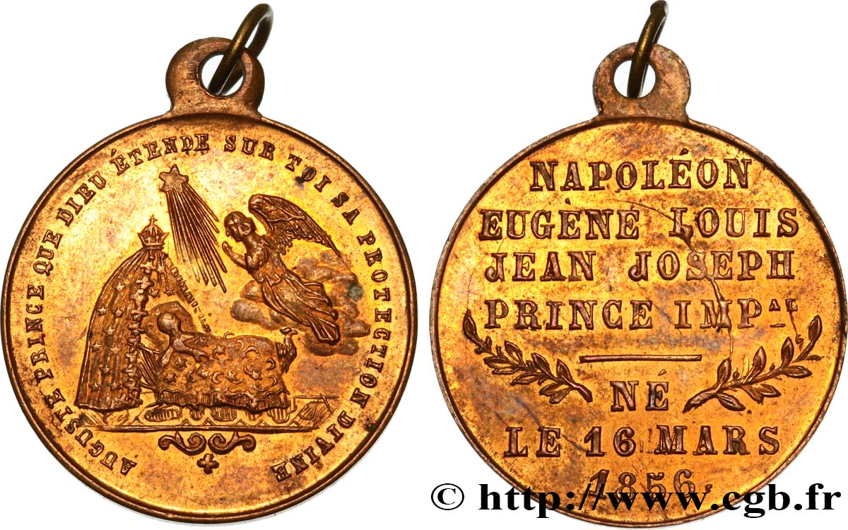 SEGUNDO IMPERIO FRANCES Médaille, Naissance du prince impérial EBC