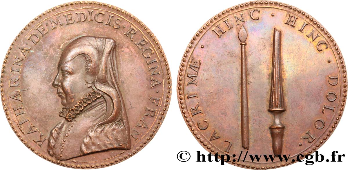 HENRY II Médaille, Mort d’Henri II dans un tournoi, refrappe VZ