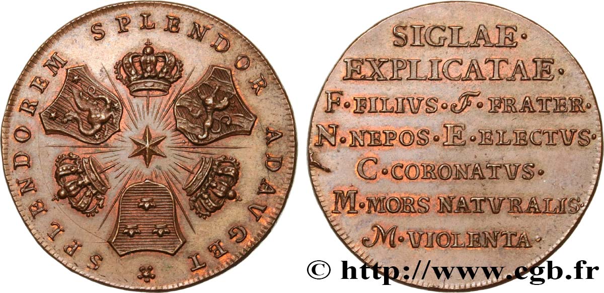 SUECIA - REINO DE SUECIA - FEDERICO I Médaille “splendorem, splendo adauget” EBC
