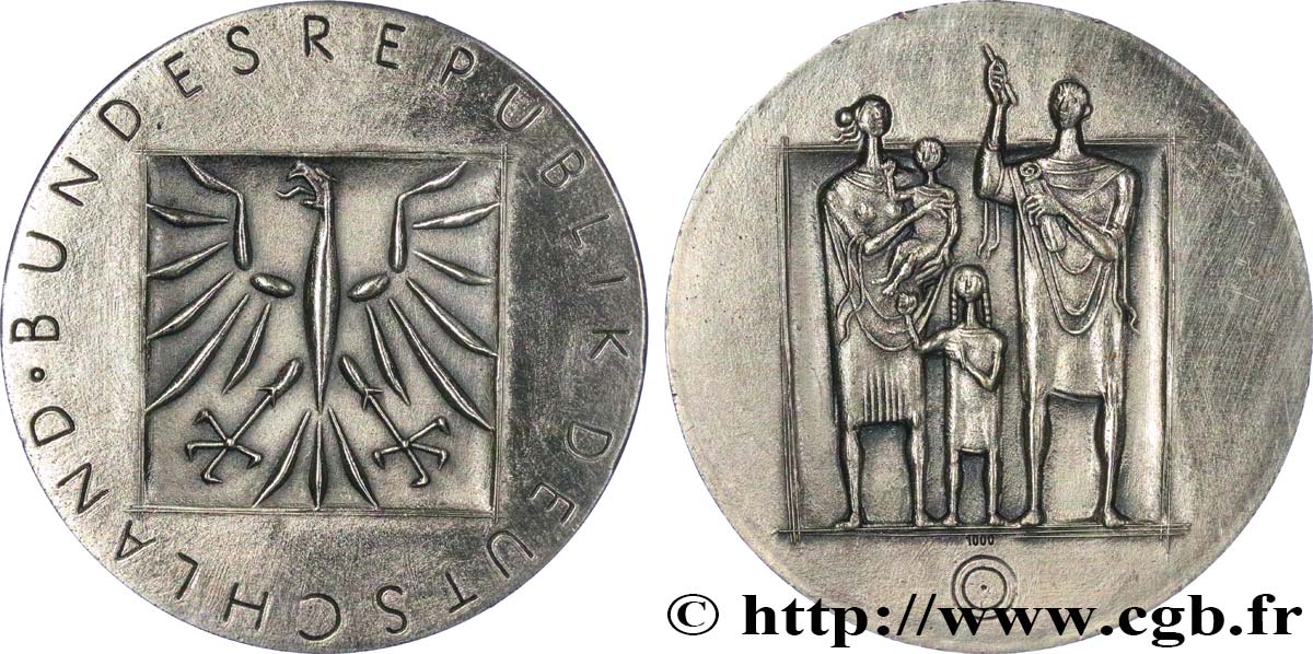 ALEMANIA Médaille famille allemande EBC