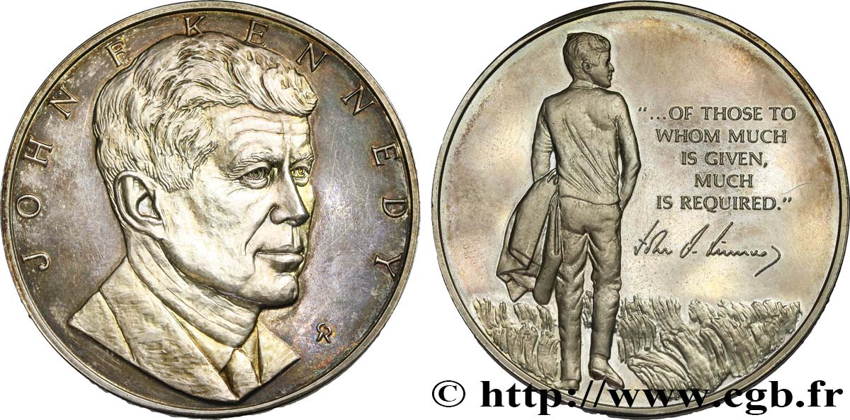 ÉTATS-UNIS D AMÉRIQUE Médaille de John Fitzgerald Kennedy SUP