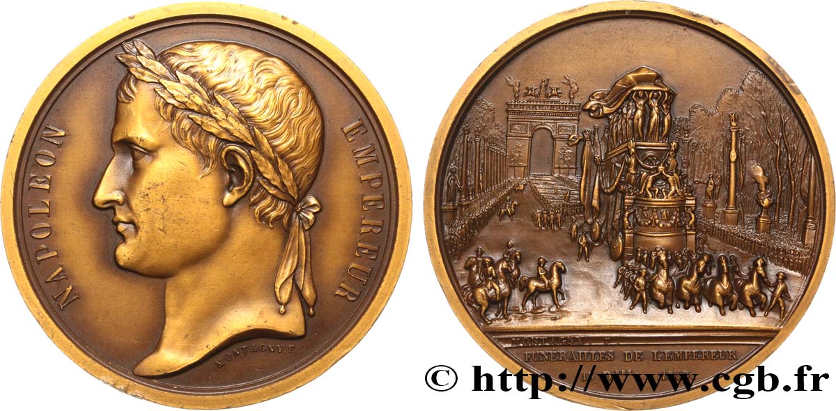 LOUIS-PHILIPPE Ier Médaille du retour des cendres - funérailles de l’Empereur, refrappe moderne TTB+