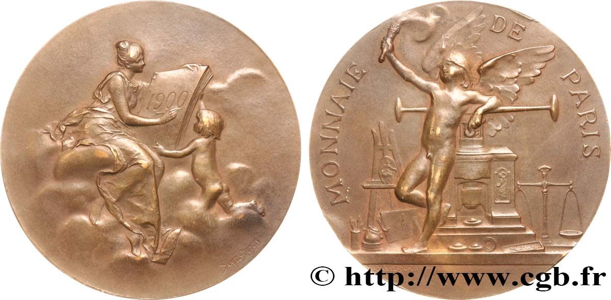 TERCERA REPUBLICA FRANCESA Médaille, Monnaie de Paris MBC+