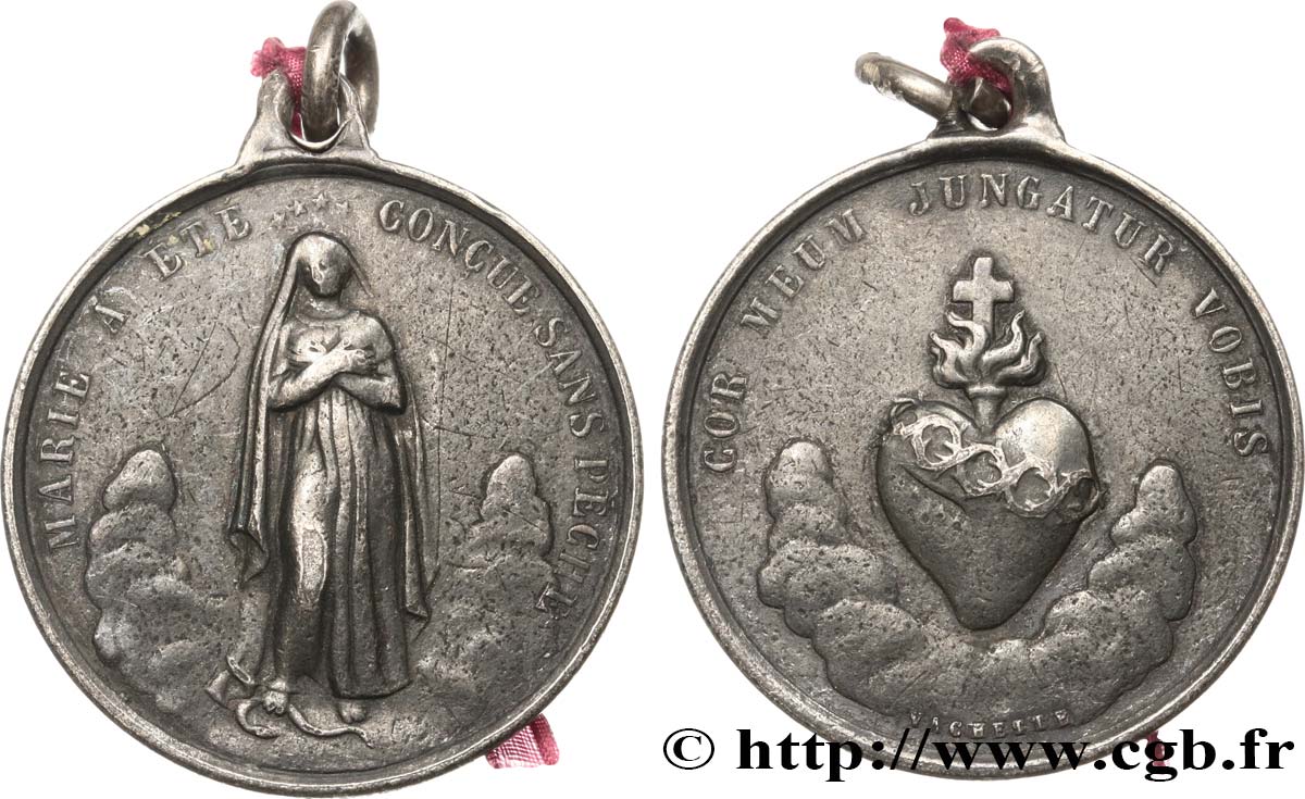 MÉDAILLES RELIGIEUSES Médaille, Vierge Marie BC+