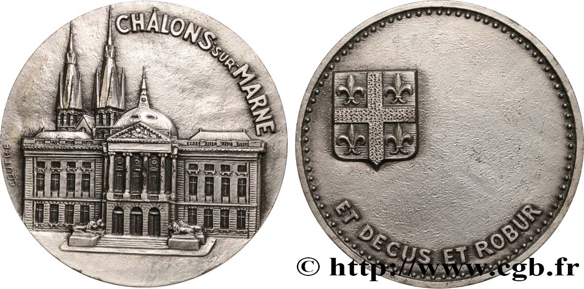 CHALONS SUR MARNE EN CHAMPAGNE Médaille, Châlons-sur-Marne AU