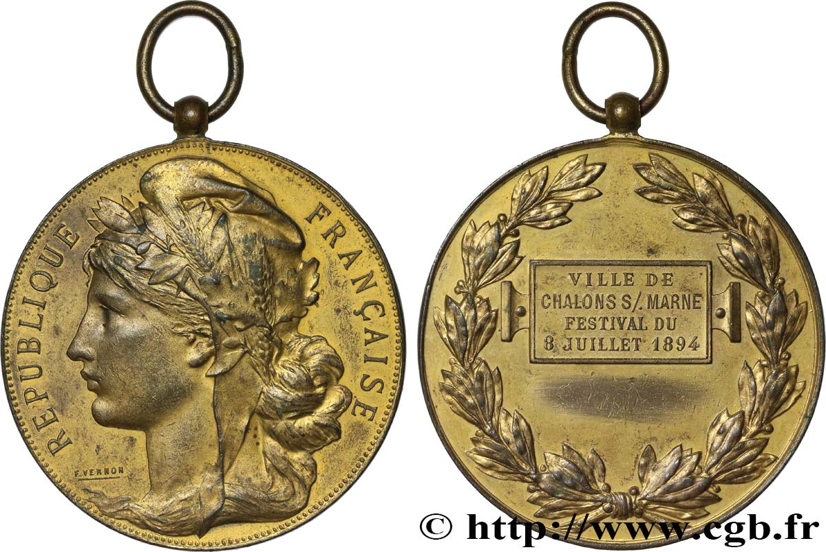 CHALONS SUR MARNE EN CHAMPAGNE Médaille, Châlons-sur-Marne AU