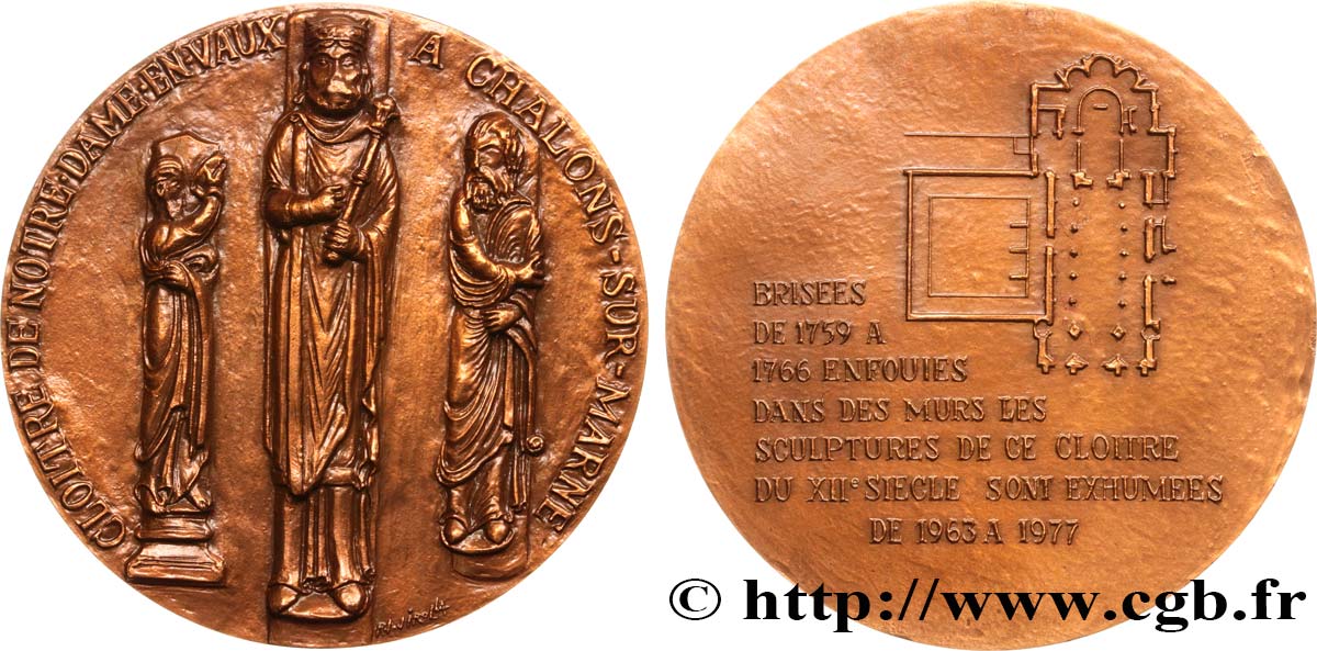 ÉGLISES Médaille, Cloître de Notre Dame-en-Vaux SUP