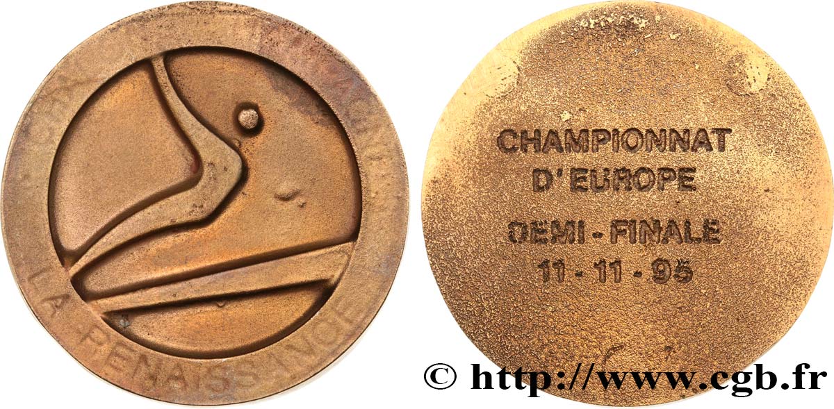SOCIÉTÉS SPORTIVES Médaille, championnat d’Europe, demi-finale TB