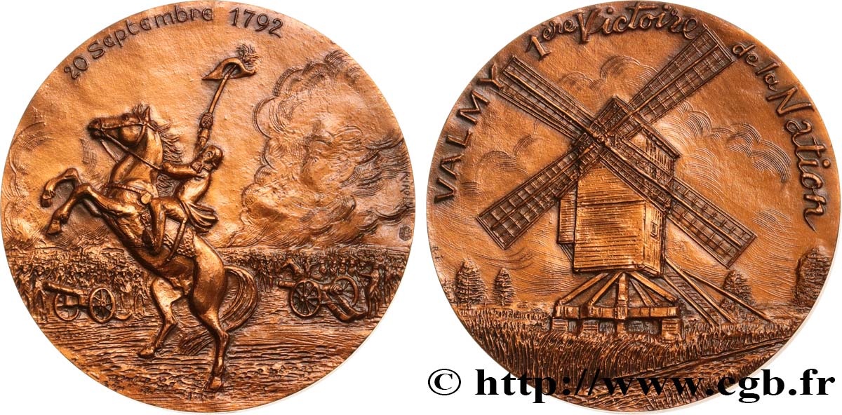 THE CONVENTION Médaille, Bataille de Valmy AU