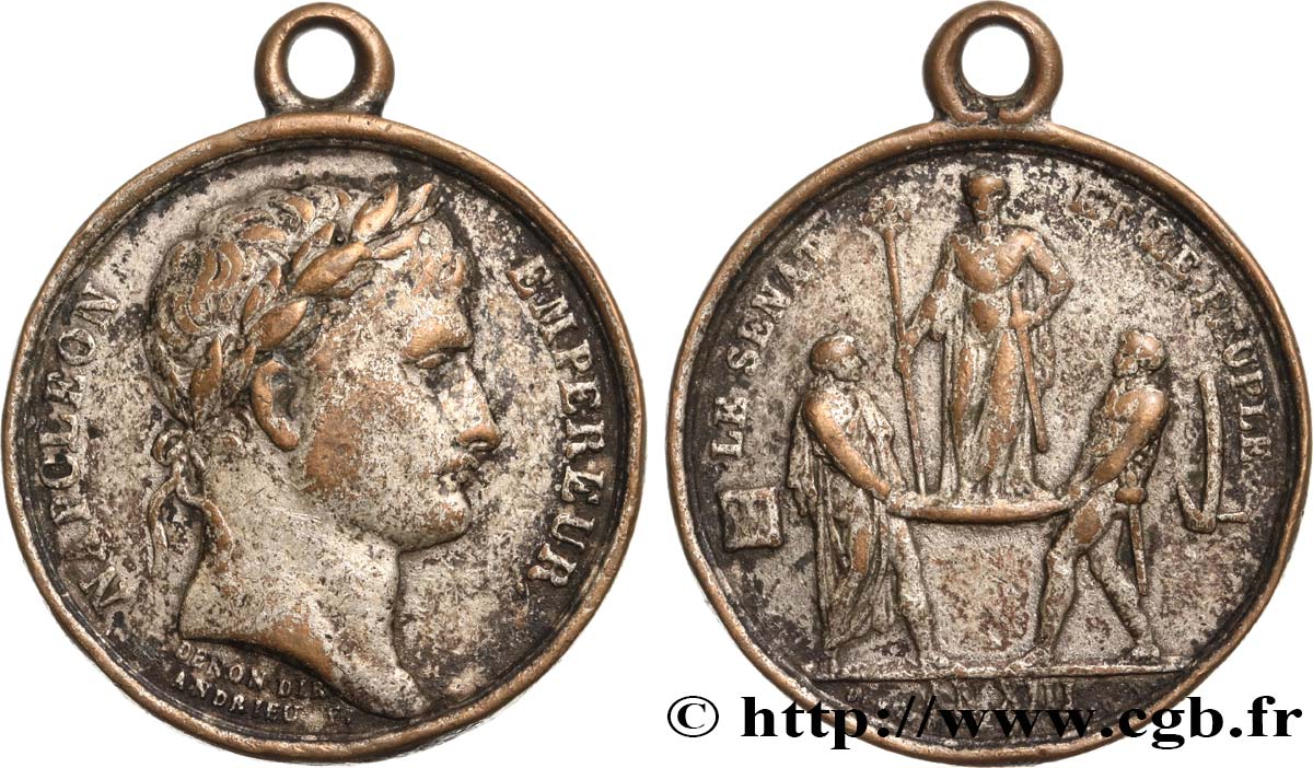 PRIMO IMPERO Médaille du sacre de l empereur q.BB