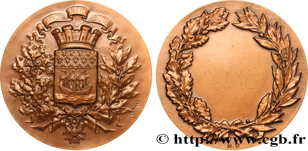 CINQUIÈME RÉPUBLIQUE Médaille de récompense, ville de Paris TTB+
