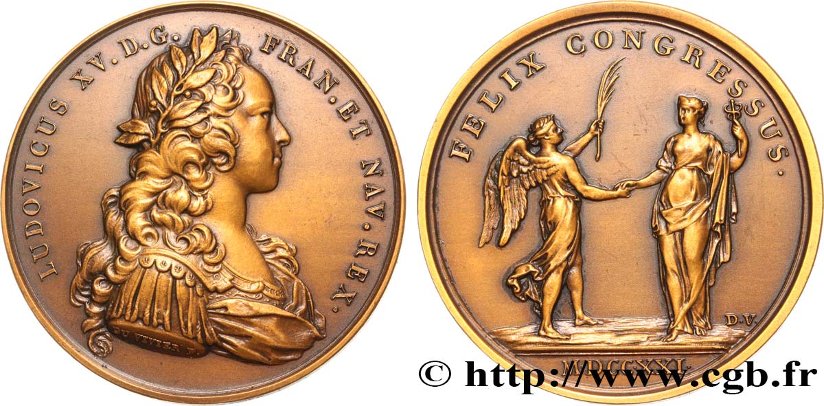 LOUIS XV THE BELOVED Médaille, Heureux concours AU