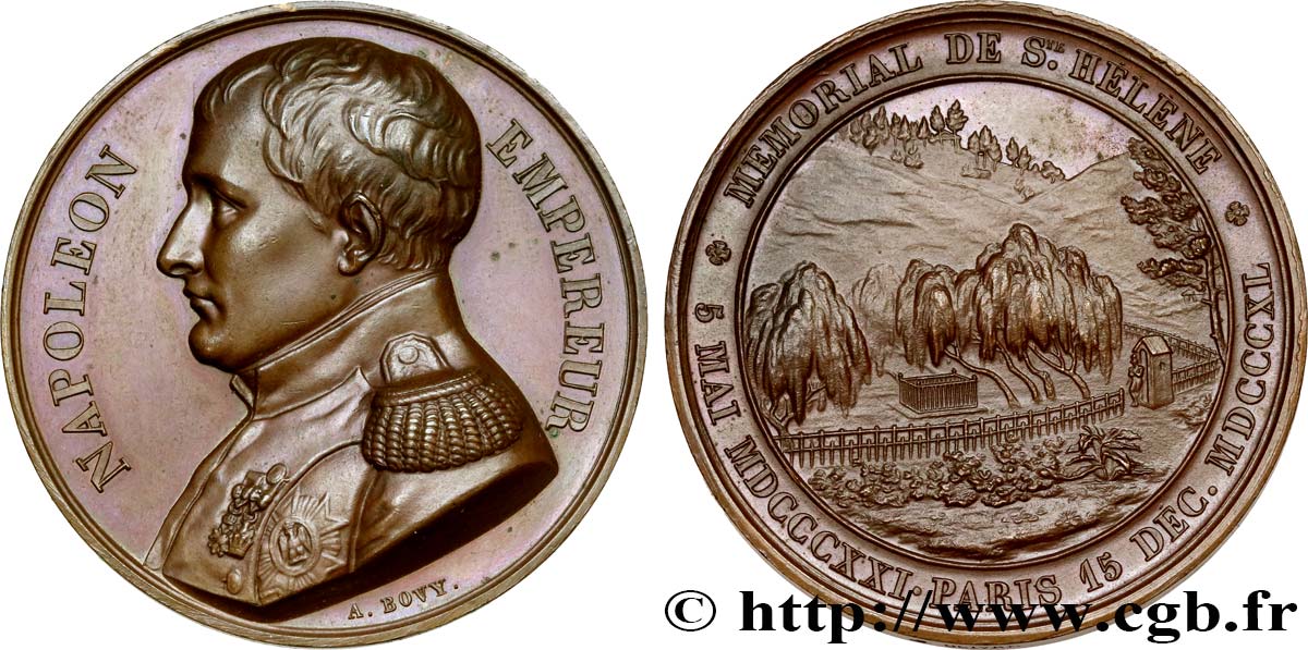 LUIS FELIPE I Médaille du mémorial de St-Hélène EBC