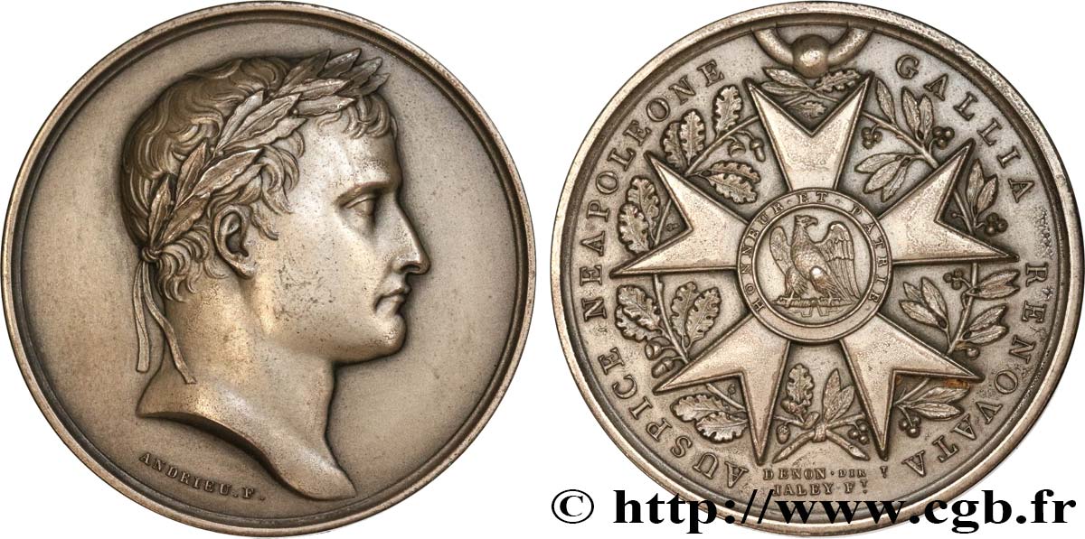 NAPOLEON S EMPIRE Médaille, Légion d’honneur, refrappe AU