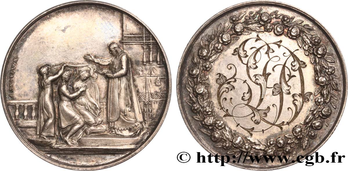 AMOUR ET MARIAGE Médaille de mariage AU