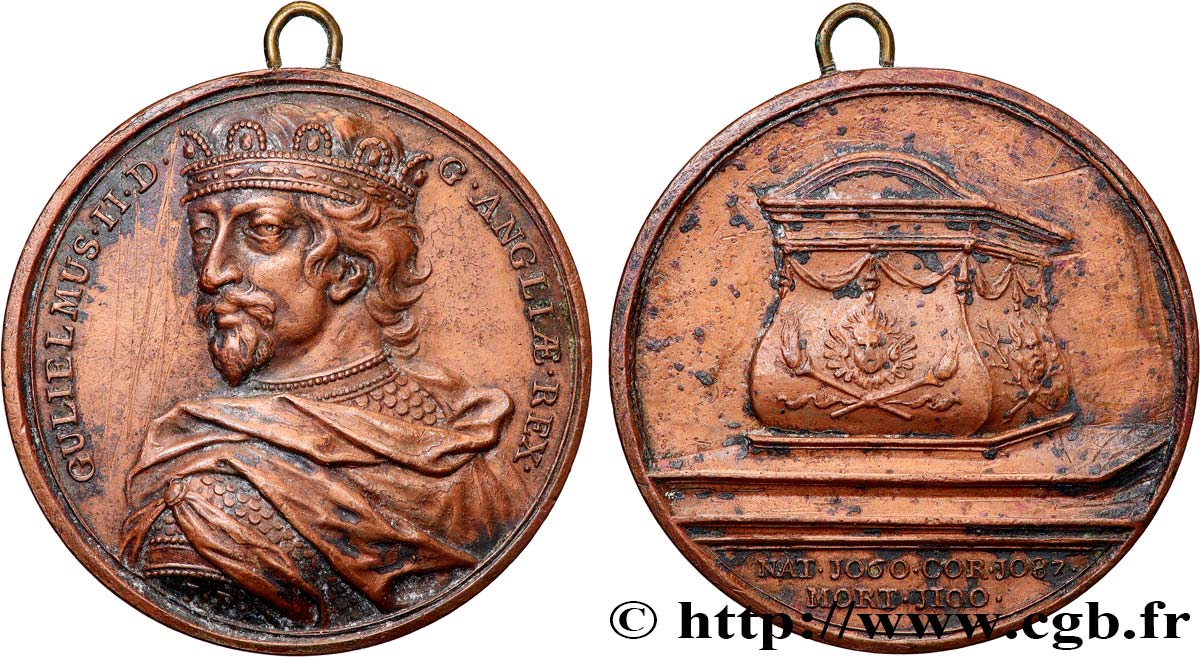 GRANDE-BRETAGNE - GUILLAUME II Médaille, Guillaume II le Roux TTB