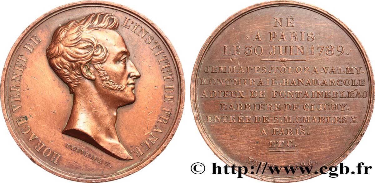 NAPOLEON S EMPIRE Médaille, Horace Vernet XF