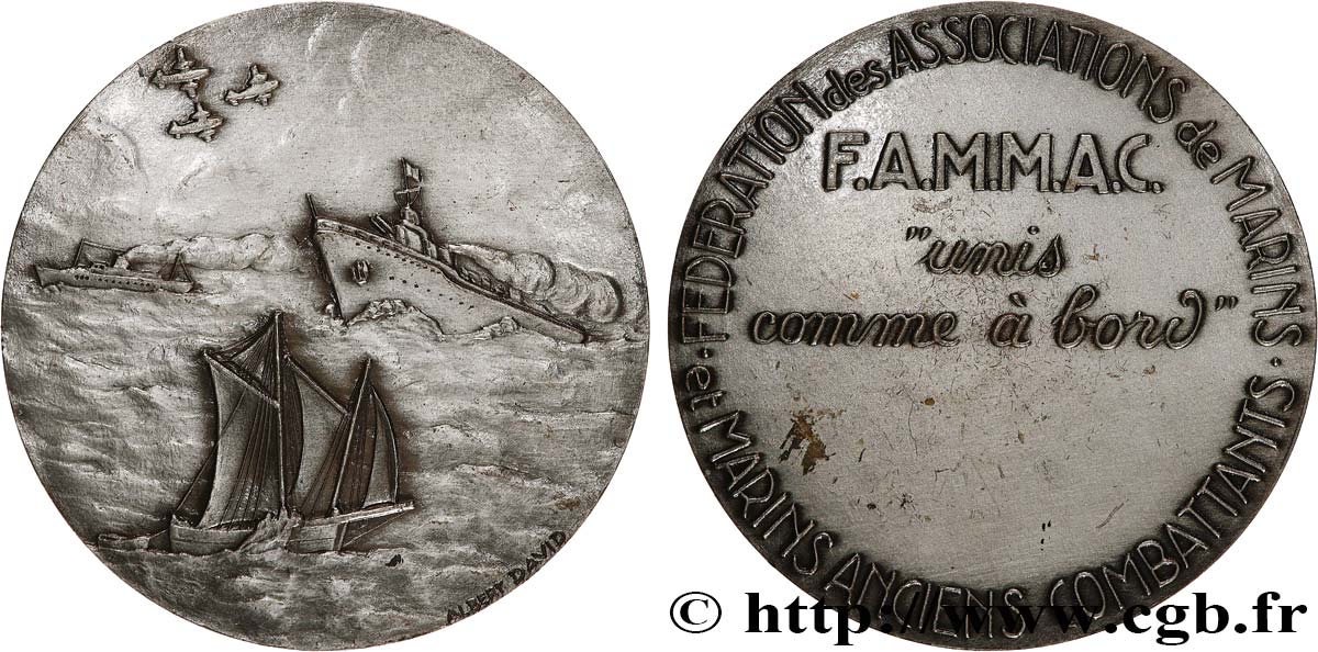 V REPUBLIC Médaille, F.A.M.M.A.C., Unis comme à bord AU