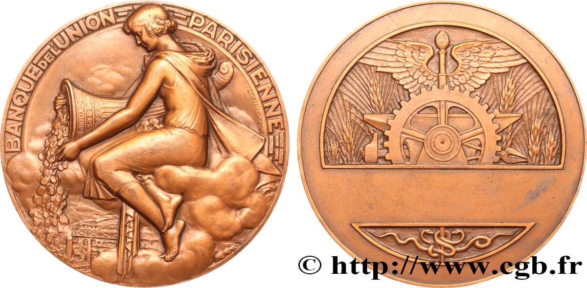 BANQUES - ÉTABLISSEMENTS DE CRÉDIT Médaille, Banque de l’Union parisienne MBC+