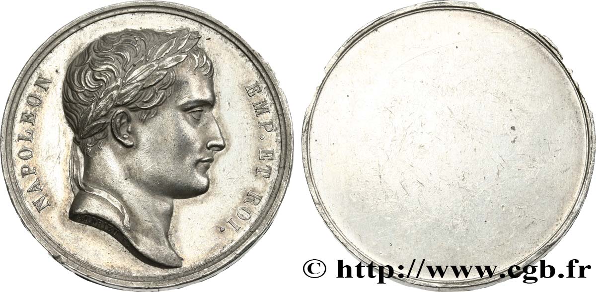 PREMIER EMPIRE / FIRST FRENCH EMPIRE Médaille uniface, Napoléon Ier AU
