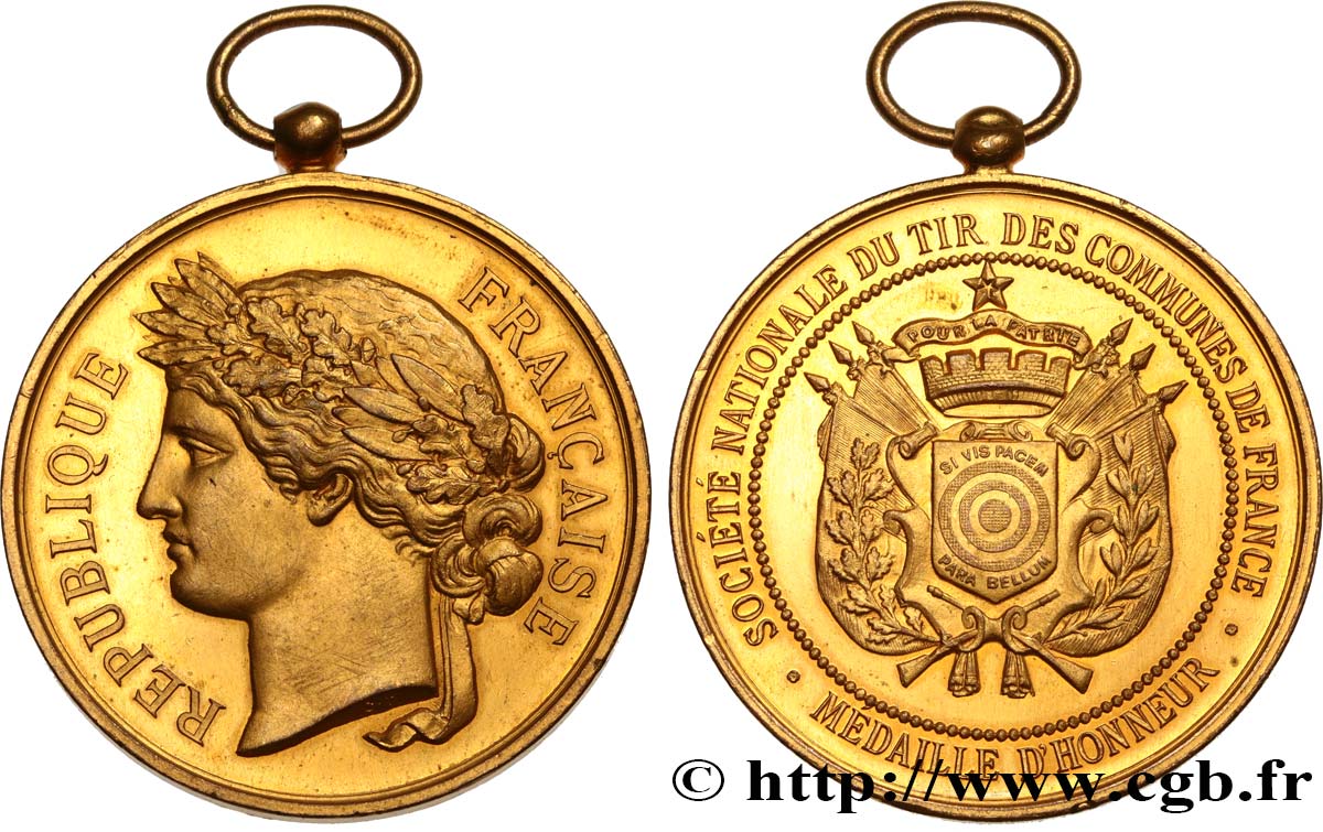 TIR ET ARQUEBUSE Médaille d’honneur, Société Nationale du Tir des communes de France SUP