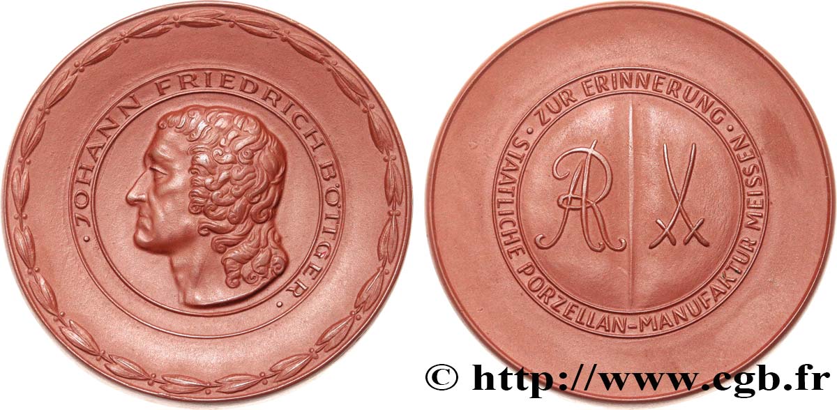 ALEMANIA Médaille, Johann Frieddrich Bottger EBC
