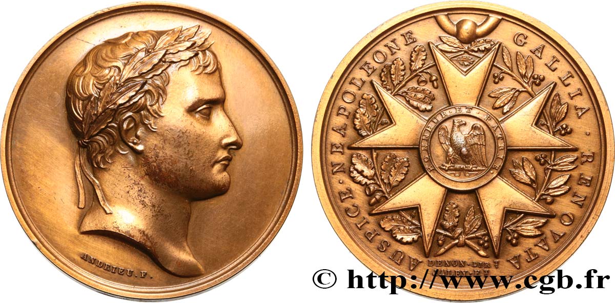 NAPOLEON S EMPIRE Médaille, Légion d’honneur, refrappe AU