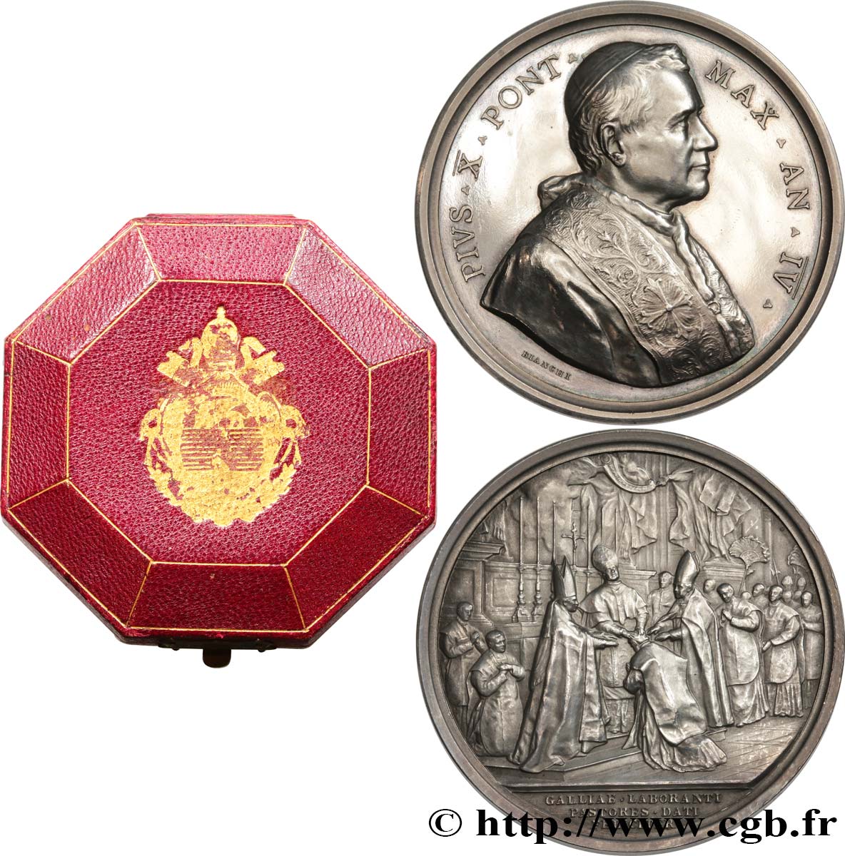 VATICAN - PIUS X (Giuseppe Melchiorre Sarto) Médaille, Consécration d’évêque AU
