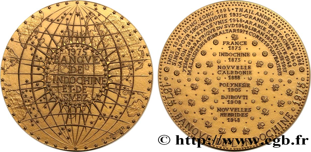 BANQUES - ÉTABLISSEMENTS DE CRÉDIT Médaille, Banque de l’Indochine AU