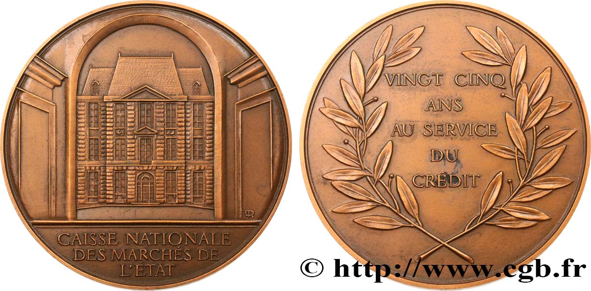 FRANCE Médaille, Caisse Nationale des Marchés de l’Etat AU