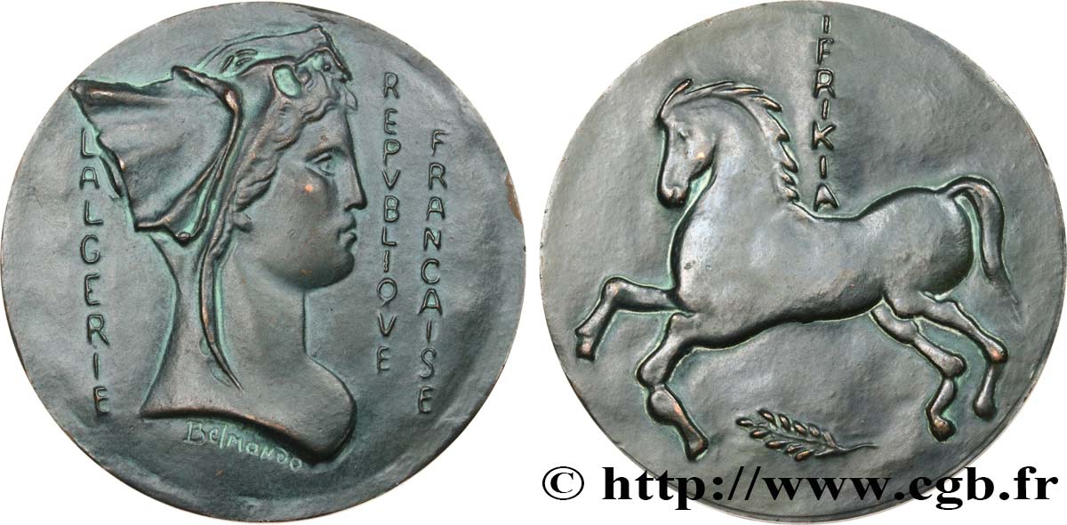 ALGÉRIE - TROISIÈME RÉPUBLIQUE Médaille, Ifrikia SUP