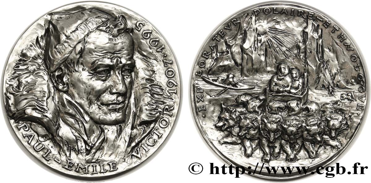 QUINTA REPUBLICA FRANCESA Médaille, Paul-Emile Victor EBC