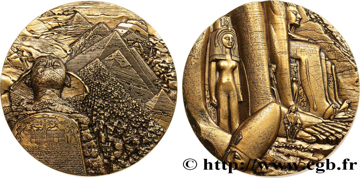 ÉGYPTE Médaille, Monuments historiques d’Egypte SUP