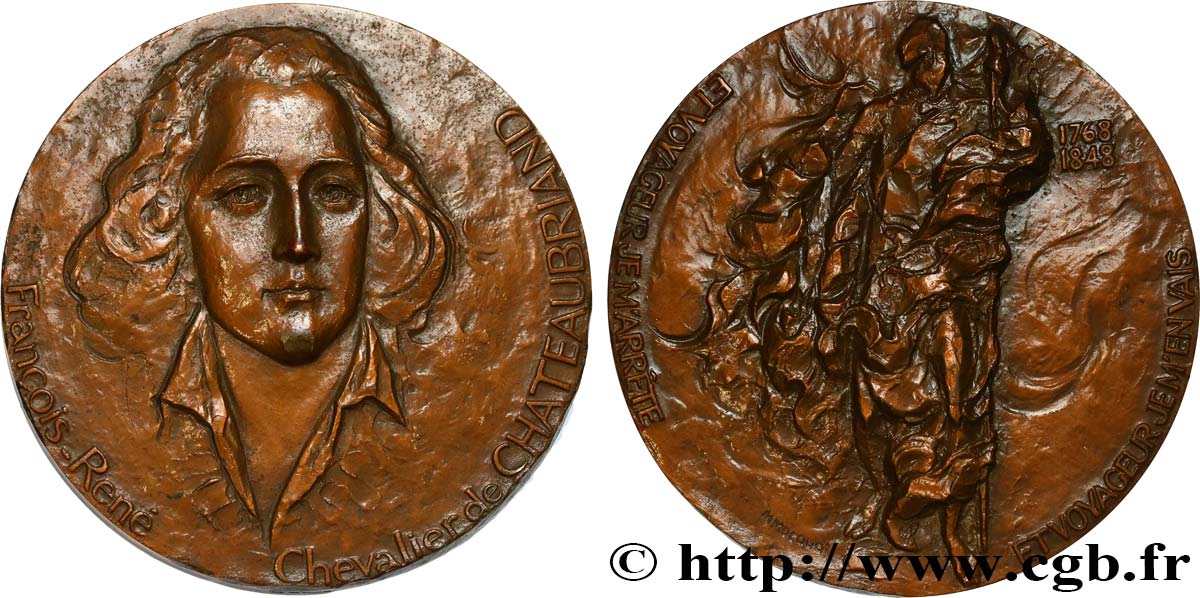 LOUIS-PHILIPPE I Médaille, Chateaubriand AU