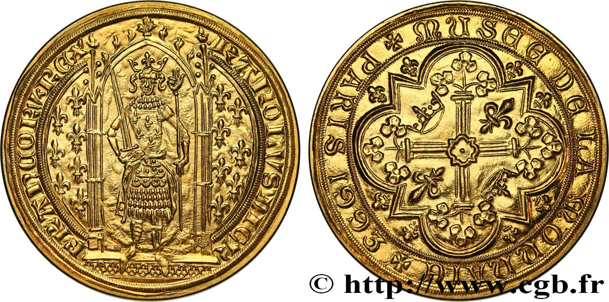 CINQUIÈME RÉPUBLIQUE Médaille, Franc à pied, Musée de la Monnaie SPL